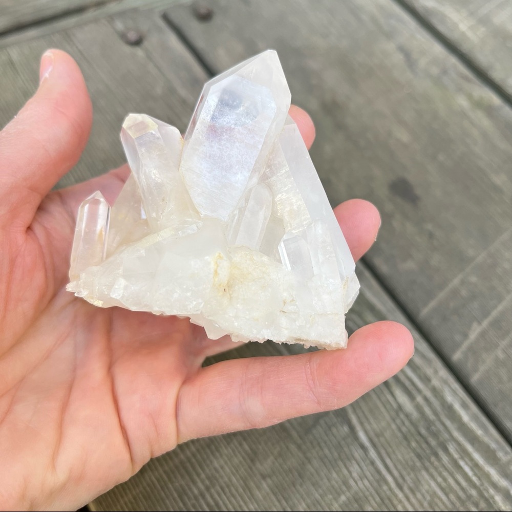 Clear Quartz Crystal Cluster Self Standing